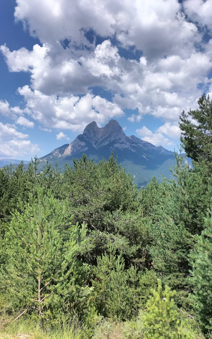 panoramic view of the Pedraforca mountain